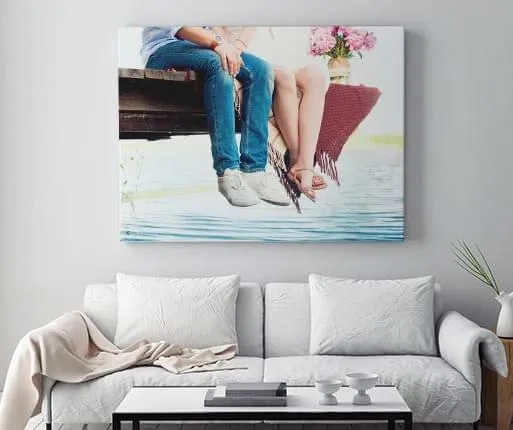 foto su tela vista in interno