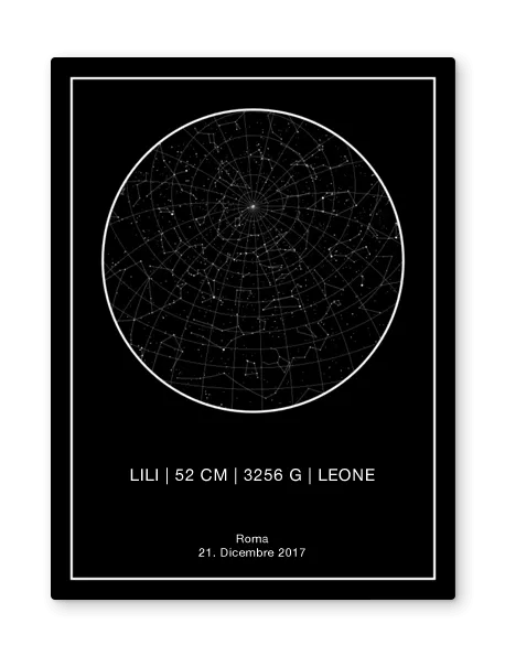 mappa stellare personalizzata