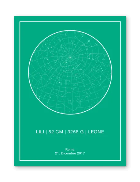 mappa stellare personalizzata