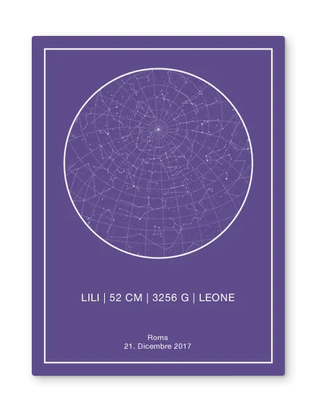 mappa stellare personalizzata