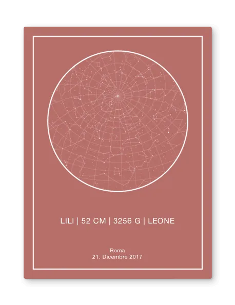 mappa stellare personalizzata