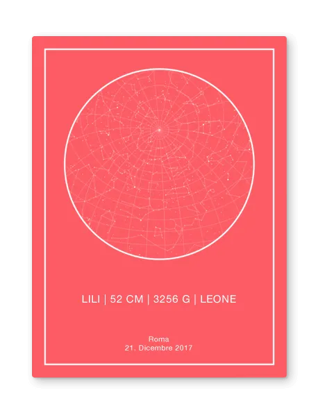 mappa stellare personalizzata