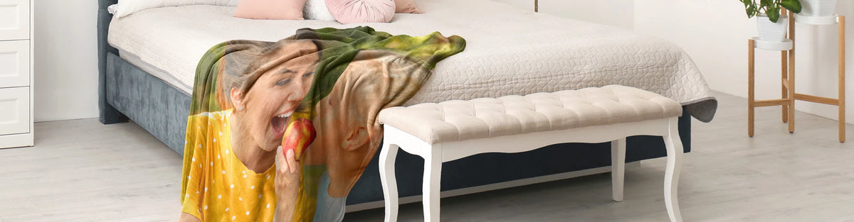 La tua foto come coperta personalizzata