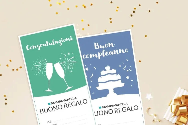Buoni regalo Stampa-su-tela: Congratulazioni e Buon compleanno