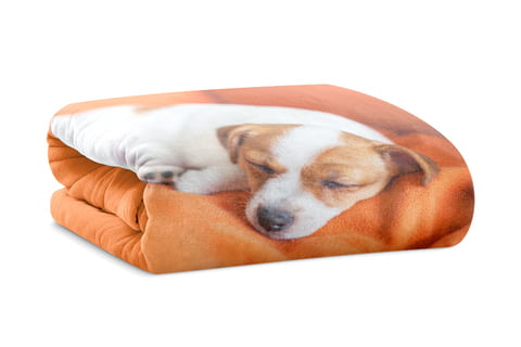 Coperta personalizzata con foto vista frontale