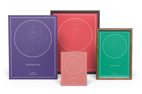 Mappa stellare personalizzata in dettaglio