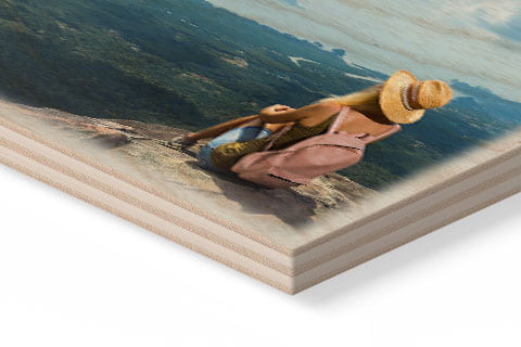 Foto su legno in dettaglio