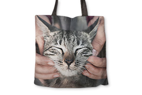 borsa personalizzata vista frontale