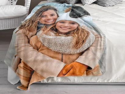 Plaid personalizzato per lei con foto coperta calda biancheria